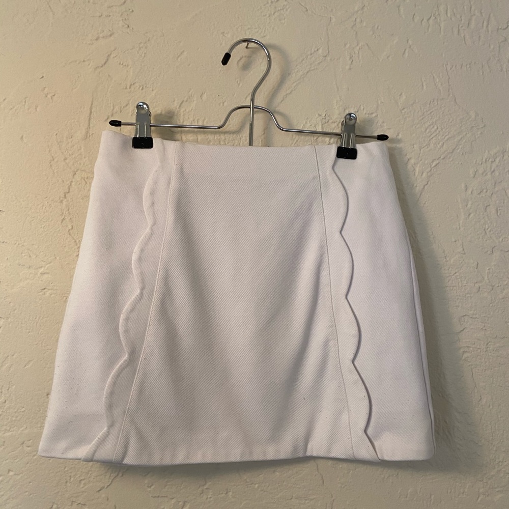 Topshop White Mini Skirt
